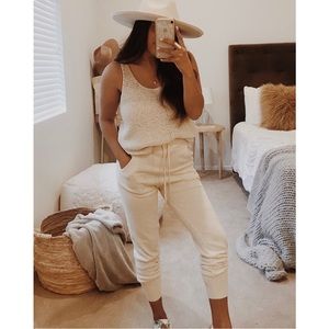 Spell Seven Mile Organic Cotton Trackies Natural